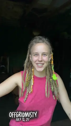🥰❤️‍🔥💚🥳 YEE YEE!!!! #offgridmisty #offgrid #offthegrid #valife #tnlife #virginia #tinydeck #tinyhome #misty #newvid 