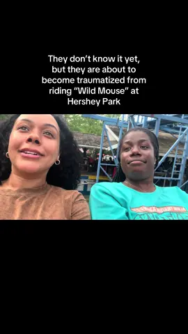 NEVER AGAIN 😂🐭🎢😩 #fyp #wildmouse #hershey #hersheypark #themepark #themeparktiktok #rollercoastertiktok 