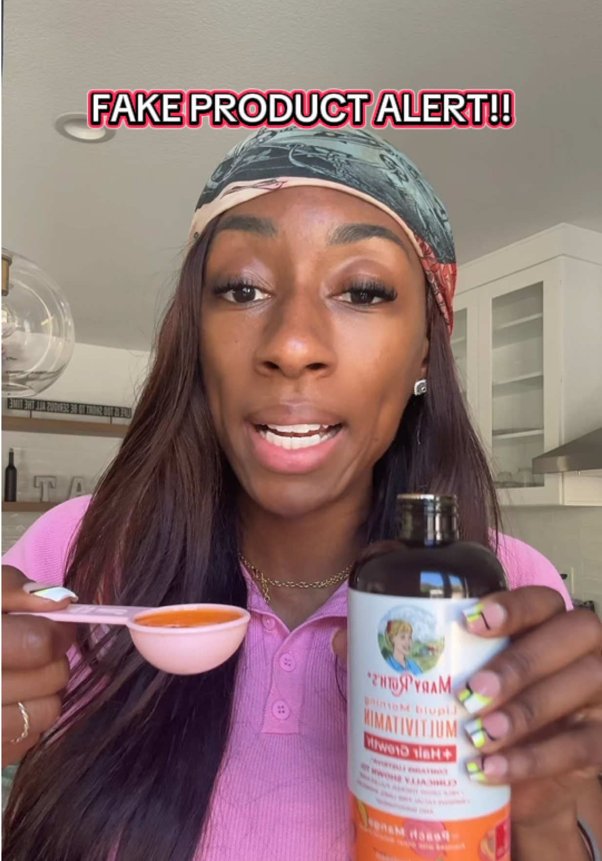 Yall be careful.. they knocking of vitamins too smh— 🤦🏾‍♀️ the linked one is legit, and so are the results.. #hairloss #hairgrowthtips #hairgrowth #maryruthsorganics #maryruths 