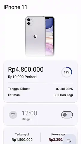 bismillah kebeli iPhone buat ngonten🤲 #bismillah #nabung #iphone #menabung #bismillahrame 
