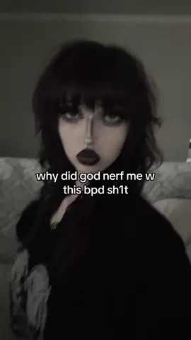 being crazy is not fun guys i don’t recommend  #fyp #goth #alt #bpd #trending 