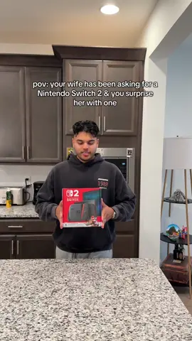 surprising my wife with a Nintendo switch 2 #surprise #surprisegift #nintendoswitch2 #marriedlife 