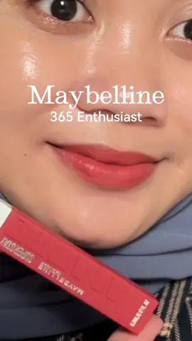 Try on maybelline matte 365 enthusiast #maybellinesuperstaymatteink #lipcreammaybelline #lipmattemaybelline #lipmattetahanlama #maybelline 