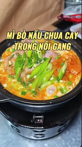MÌ BÒ CHUA CAY TRONG NỒI GANG | #food #xh #viral #fyp #xhhhhhhhhhhhhhhhhhhhhhhh 