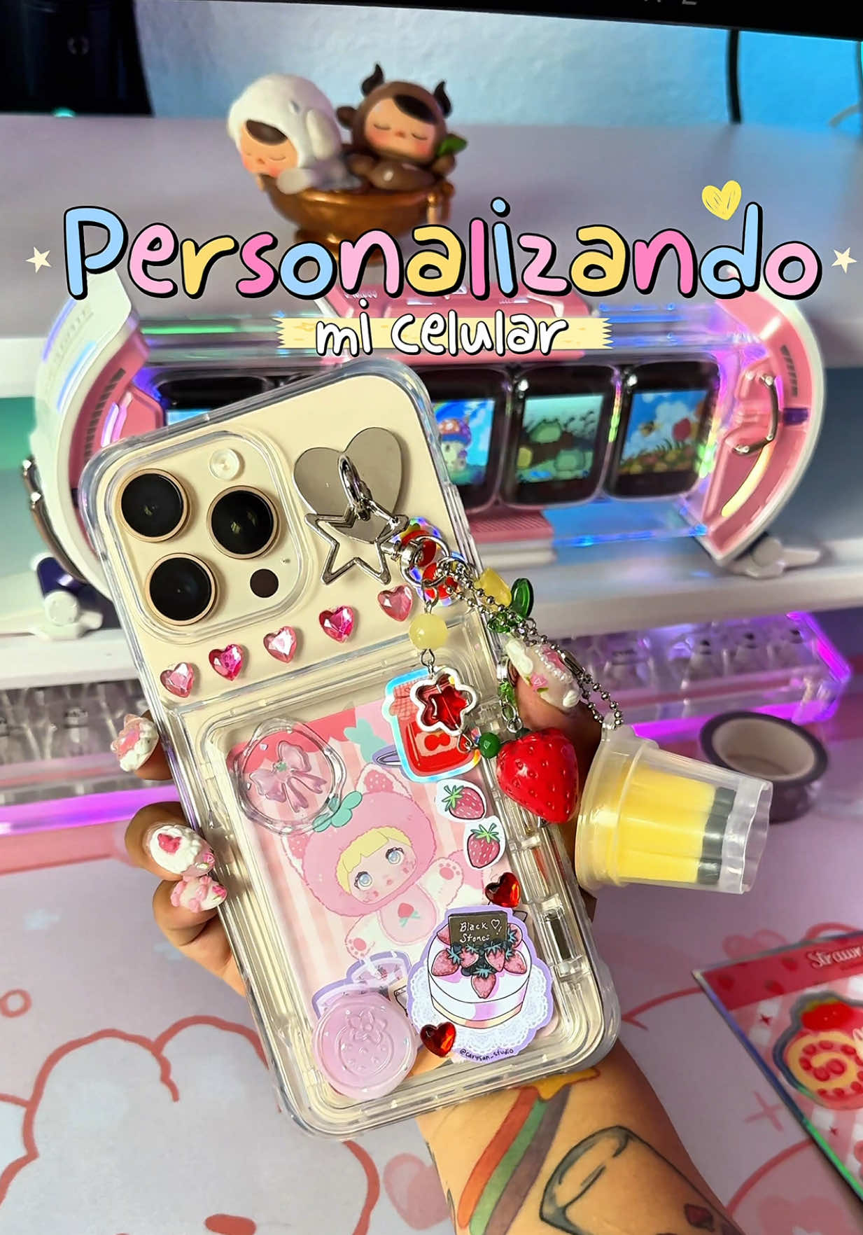 Actividad de chavas 🫦 #asmr #celular #iphone #personalizatucelular #decoration #decoracion #trinkets #dije 