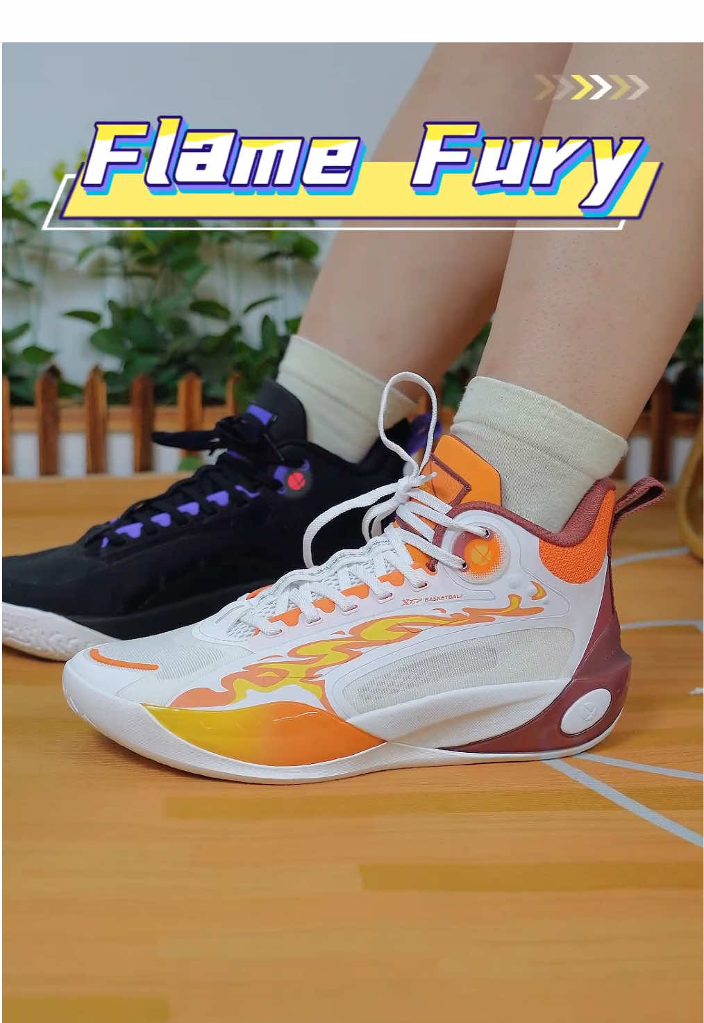 #xtep #basketballshoes #spike Flame Fury 