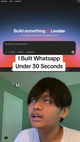 Built whatsapp with ai #csmajors #nocode #vibecode 