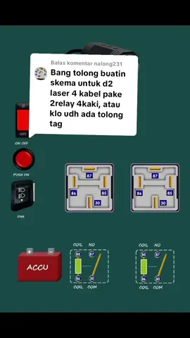 Membalas @nalong231 ini yaa buat pemasangan lampu d2 laser 4 kabel mengunakan 2 relay 😁 🔧 Pemasangan Relay Lampu D2 Laser – Biar Terang Gak Ngerusak Sistem! 