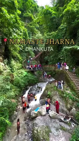 NAMASTE JHARNA DHANKUTA #Natural #waterfall #foryoupage #inaruwamuser #keepsupporting #durlabhkws 