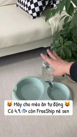 Một chiếc máy cho mèo ăn tự động siêu tiện lợi cho các sen hay đi làm và vắng nhà nè #pet #cat #xuhuong #xh #meo #meo #thucung #tieubonday #xuhuongtiktok #maychomeoantudong #maychomeoan #giohang🛒 