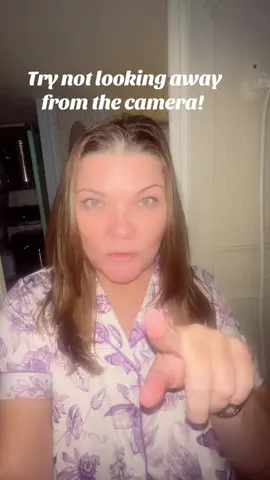 Try this you have to sing every word without looking away from the camera without looking away and if you notice Miss Queen, diva herself did not even blink baby I think I I think I got this yes  #dontlookaway 