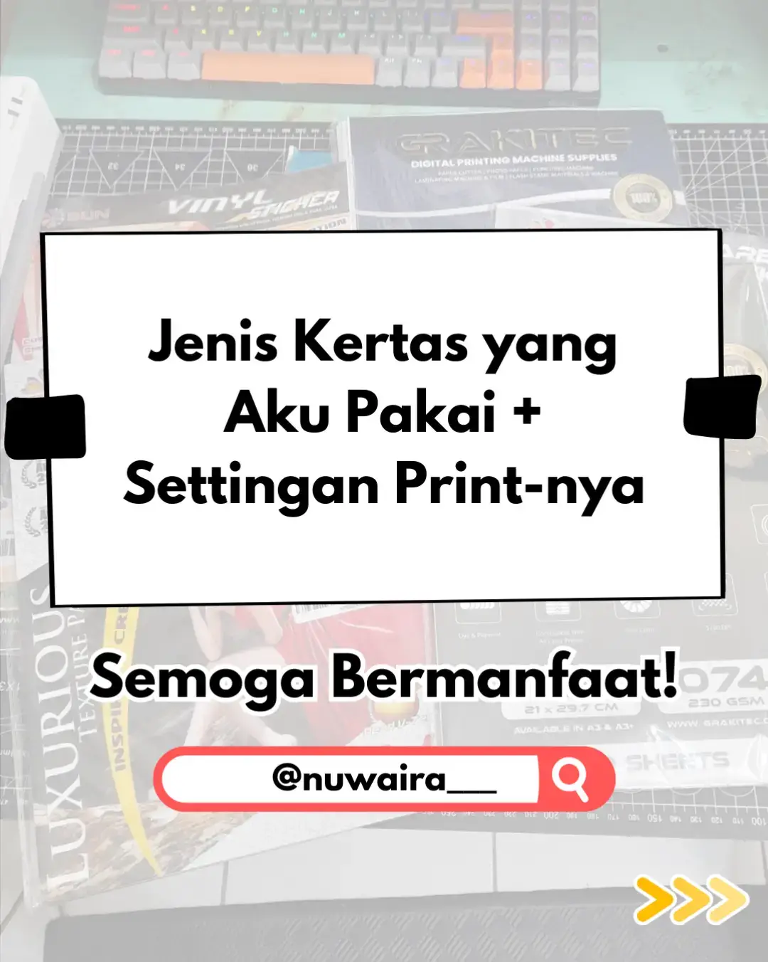 ini beberapa jenis kertas yang aku pake + settingannya, oiya khusus kertas artpaper wajib pake tinta art paper ya, yang lainnya bisa pek tinta ori #SmallBusiness #percetakan #kertas #fyp #idejualan 