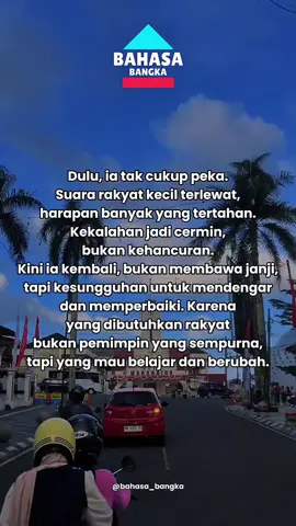 Perubahannya nyata, niatnya tulus. Dan kami percaya, pemimpin seperti ini layak dipilih kembali #pangkalpinang #indonesia #babel #kulinerpangkalpinang #bangkabelitung #serumpunsebalai #pangkalpinang #makeuppangkalpinang #seputarbangka #lokerpangkalpinang #bangkabelitung #toboali #pilkadaulang2025 #sungailiat #harmoni #bahasabangka #pantaibangka 