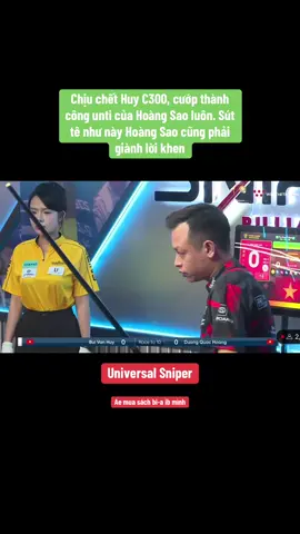 Huy càng ngày càng hay #vietnambilliardspromotion #Universal #Sniper #ducanhbilliards #duongquochoang #huyc300 