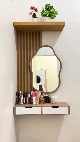 Meja rias gantung untuk kamar sempit#fyp 