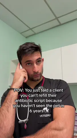 Yes it happens!! Like really people expect  the same meds that worked 6 years ago !! Do you not understand how irresponsible it would be for a vet to give you those meds . What if you’re completely wrong because you’re NOT a Dr and your pet dies . Thats on the vet that gave you those meds .  #vet #doctor #relatable 