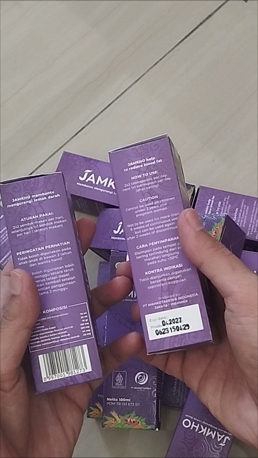 Ready Jamkho 100ml - Jamu Kholestrol by Mahkota Dewa Indonesia #jamkho100ml #jamkho 