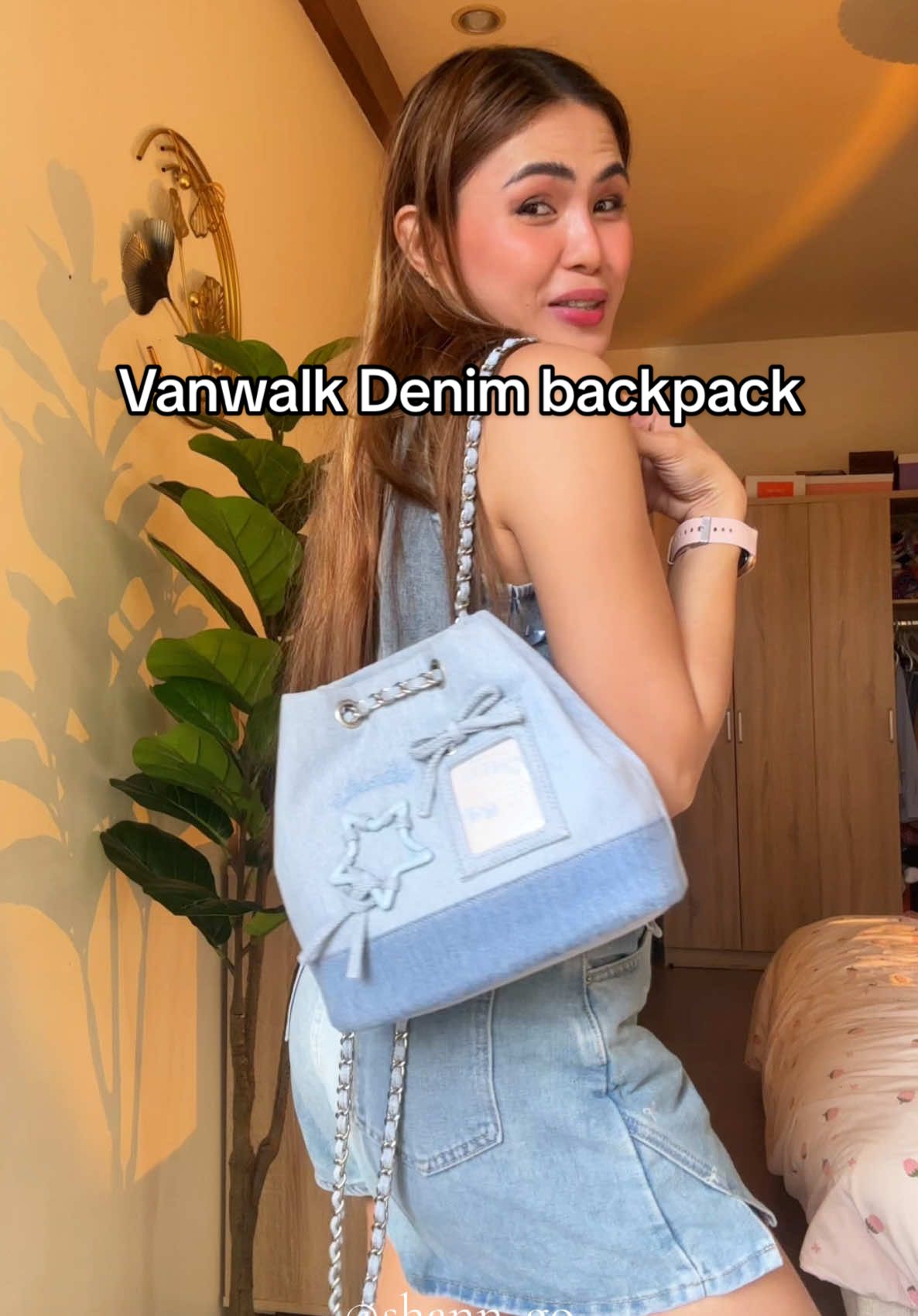 Literal na maong talaga, ang cute 🩵😍 #denimbag #vanwalkbag #vanwalk #vanwalkdenimbag #backpack #minibackpack #denimbackpack 
