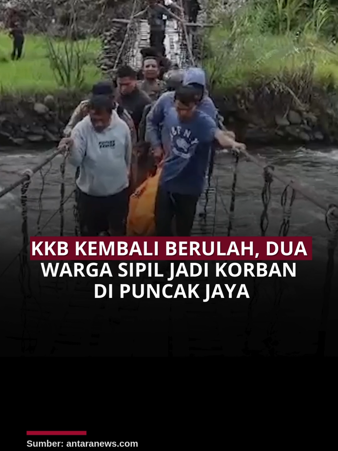 KKB Kembali Berulah, Dua Warga Sipil jadi korban di Puncak Jaya Dua warga sipil jadi korban aksi kekerasan Kelompok Kriminal Bersenjata (KKB) di Kabupaten Puncak Jaya, Papua Tengah, Sabtu (12/7). Korban dibac*k dan ditemb*k di dua lokasi berbeda. Laporan warga langsung ditindaklanjuti aparat gabungan TNI-Polri dan Satgas Damai Cartenz. Pada pukul 14.25 WIT, korban berhasil dievakuasi dari jurang sedalam 500 meter. Kasatgas Humas Damai Cartenz Kombes Pol Yusuf Sutejo, Minggu (13/7), mengatakan kejadian ini terjadi di dua lokasi berbeda dan aparat gabungan TNI-Polri tengah berupaya melakukan pengejaran terhadap KKB. 📌 Kekerasan terhadap warga sipil terus terjadi. Doa terbaik bagi korban dan keselamatan masyarakat Papua. -Melita #Papua #PuncakJaya #KKB #DamaiCartenz  #TNI #Polri #PapuaTengah #BeritaHariIni #fyp #foryou #viral