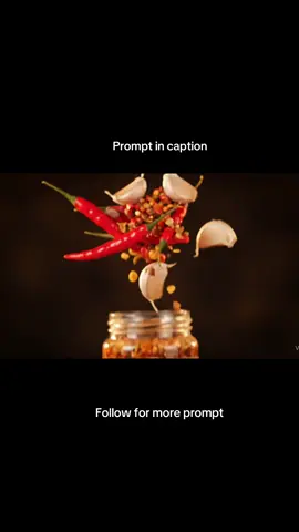 Prompt :  “A cinematic food commercial shot in slow motion: red chili peppers, garlic, and spices are suspended in mid-air, slowly falling in a dramatic dark background. Suddenly, a glass jar labeled ‘Sambal Mbak Kivi’ bursts upward from below, spinning slightly and hitting the ingredients in a burst of color and motion. As it hovers, the lid twists open in mid-air, revealing an intensely spicy chili sauce that sizzles and bubbles with fiery red oil. A small burst of flame rises from inside the jar, emphasizing its extreme heat and intensity. The label ‘Sambal Mbak Kivi’ is clearly visible, adding a personal, artisanal touch. Close-up macro lens, 8K ultra-realistic detail, floating spice particles, golden lighting, shallow depth of field, dramatic product showcase, studio lighting with warm tones. High energy impact, slow motion, spicy explosion, premium food stylized motion graphics The scene opens with a warm, cozy dining table setting. A beautiful woman sits comfortably, smiling as she picks up a steaming, crispy piece of fried chicken. On the table beside her, a glass jar clearly labeled “Sambal Mbak Kivi” sits next to a small bowl filled with vibrant red chili sauce. Slowly, she dips the chicken into the spicy sambal and takes a big bite. Within seconds, her expression changes — her eyes widen, her lips turn red, and she starts fanning her mouth from the intense heat. The camera zooms in on her face as she laughs, enjoying the fiery sensation. She then looks directly into the camera and says with fiery energy: “Sambal Mbak Kivi — it’s crazy hot!” The scene ends with playful flame animations around her head, glowing red lips, and bold text on screen: “100% Flavor. 100% Fire.” along with the product logo. #belajarai #infoai #prompt #prompterchallenge #fyp #ai #veo3 