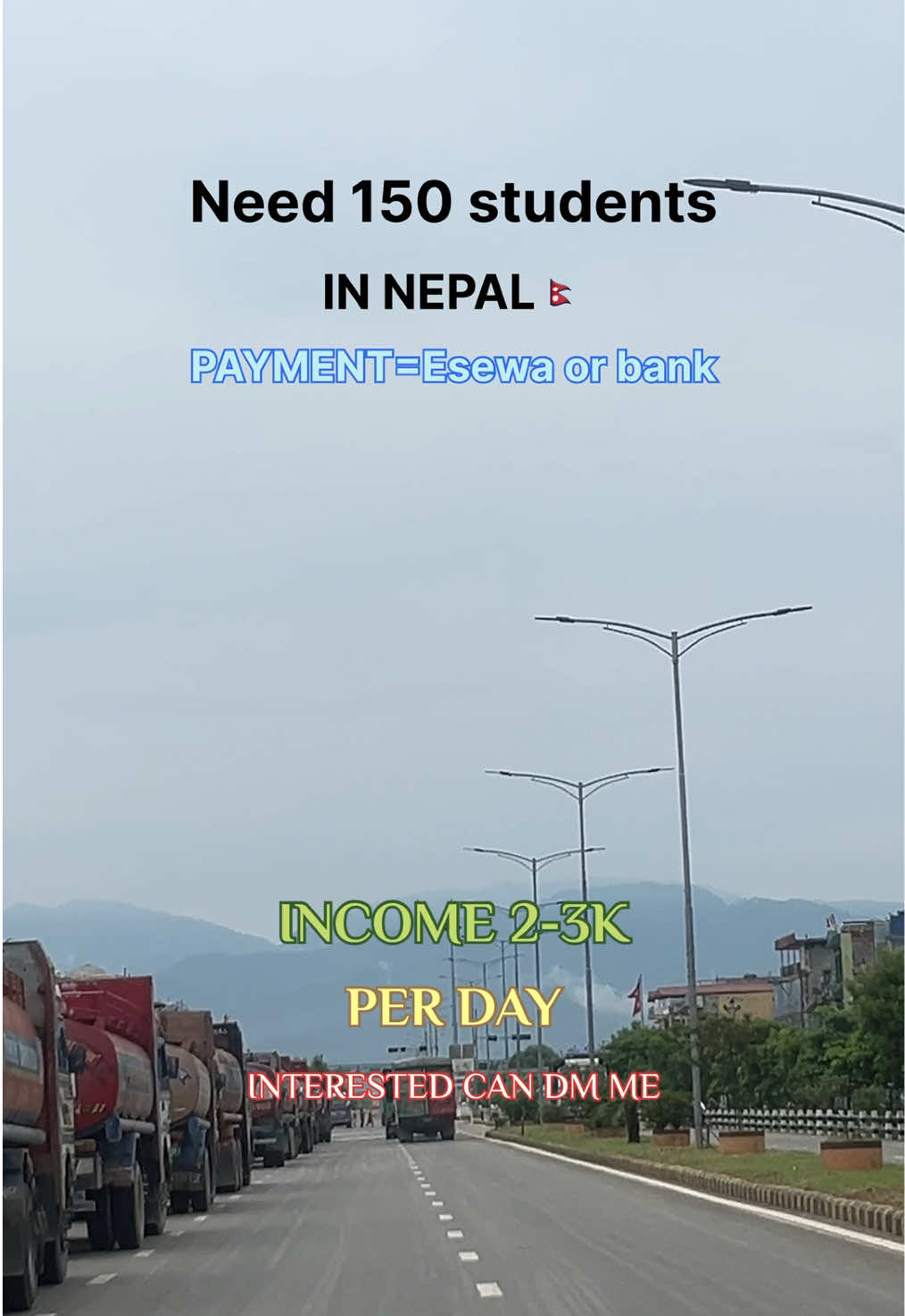 Need 150 any grade students come fast💨 DM me📩#fyp #creatorsearchinsights #onlinemoney #earnwithme #digitalmarketing #viralvideo #tiktoknepal #esewaearning #goviral #trandingnow #trending 
