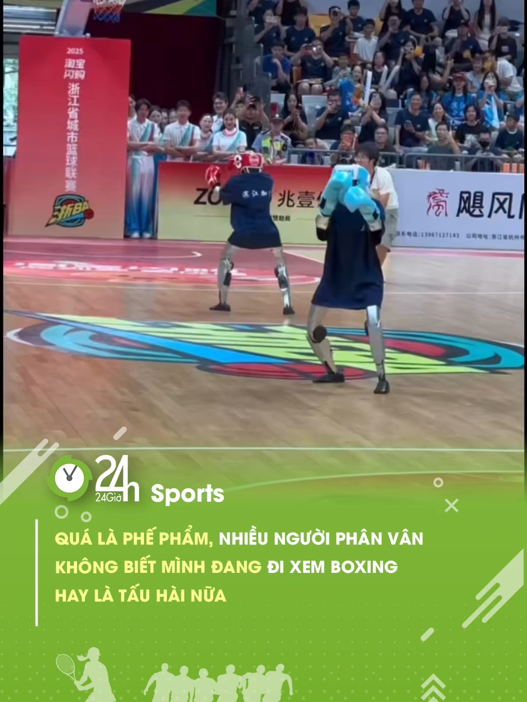 Quả robot này không ăn thua rồi #24hmedia #24hsports #thethaomoingay #robot #boxing