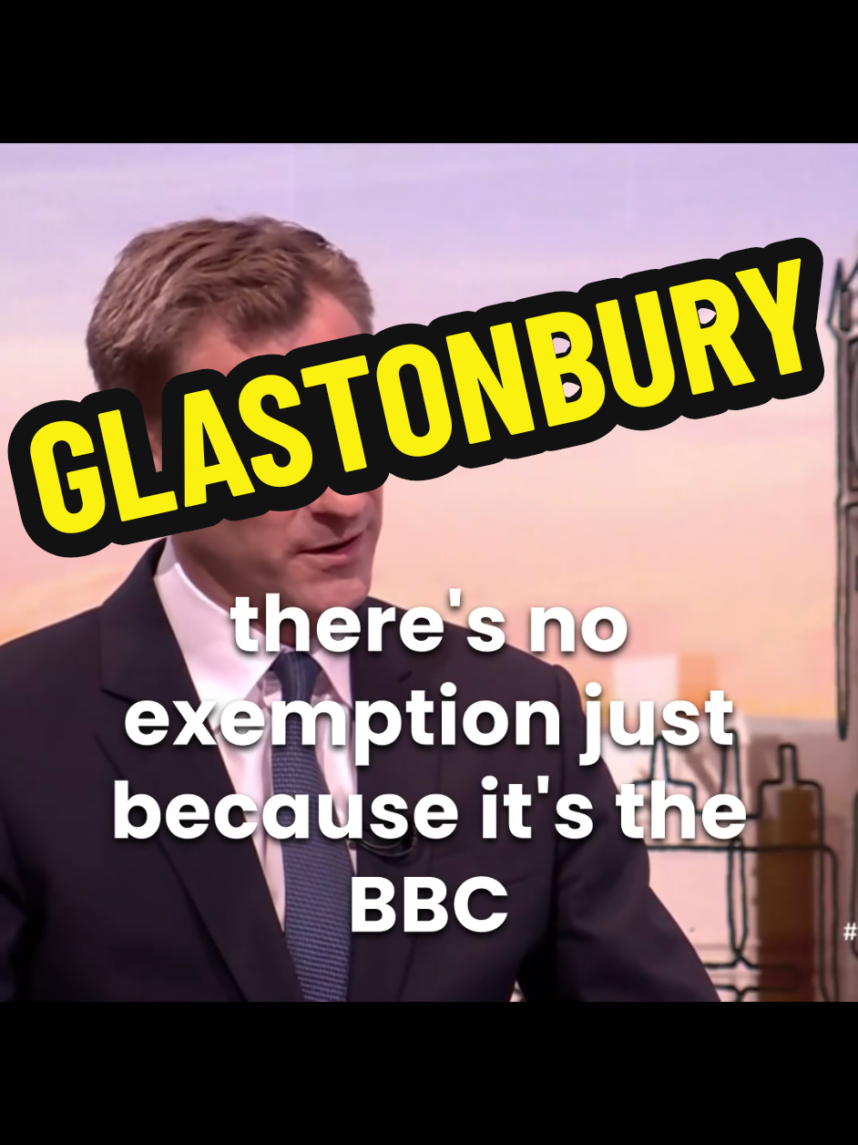 There's no exemption just because it's the BBC Discussing Bob Vylan and Glastonbury on #bbclaurak #fyp 