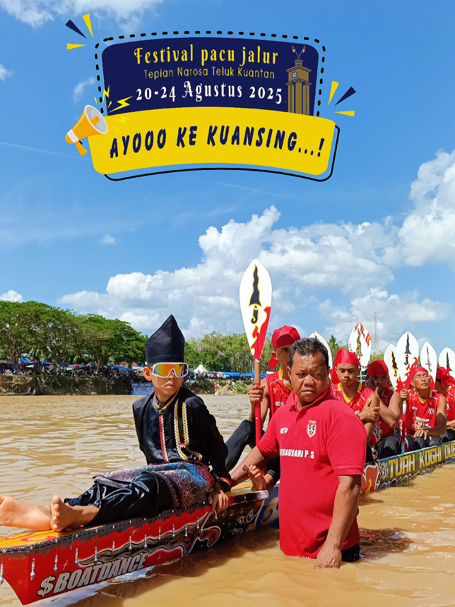 Dika aura farming go to Internasional.. Ayo ke kuansing!! #riau #telukkuantan #pacujalur #tradisi 