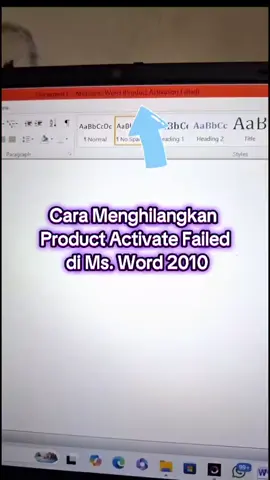 cara menghilangkan merah pada ms word 2010/ product activated failed #mswordtutorial #productactivationfailed #tutor #2010 #microsoftword2010 