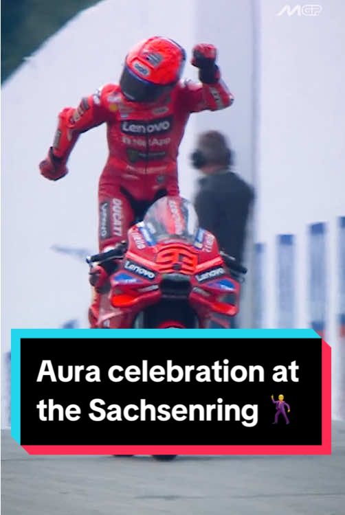 Aura celebration unlocked 🕺 #GermanGP🇩🇪 #MotoGP #MarcMarquez 