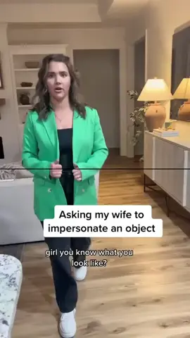 Asking my wife to impersonate an object #hunteranddevin #couple #comedy #funny #marriage #wife