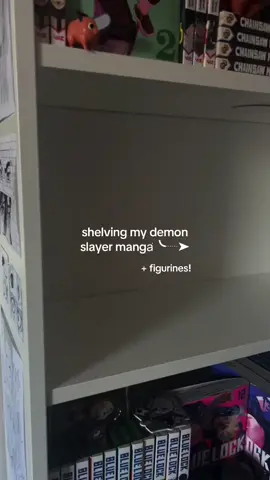 the ending was a little rushed sorry i had no timee ugh #demonslayer #boxset #shelving #mangashelf #animes #fyppp 