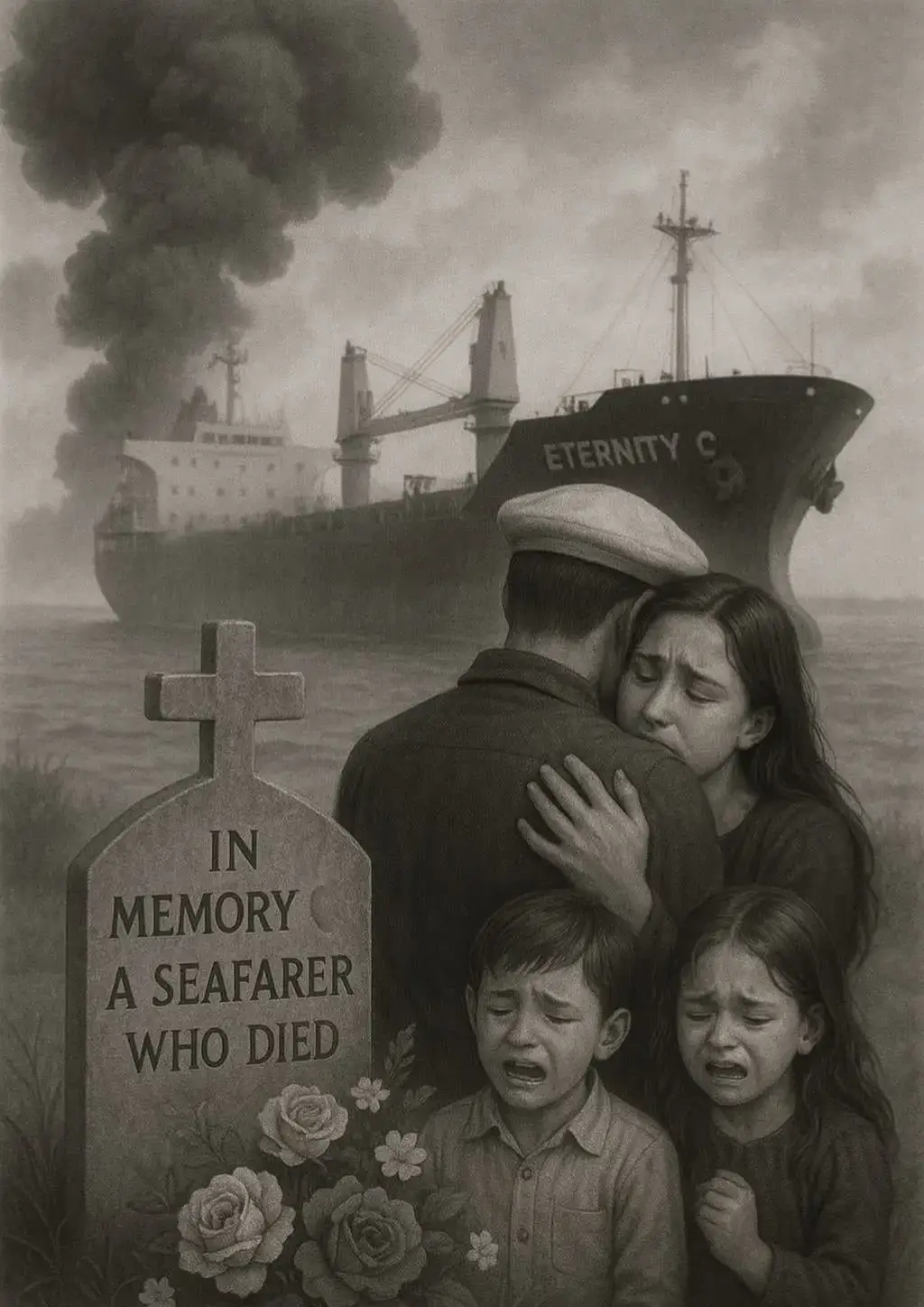 🌊⚓️ In Memory of the Crew of MV Eternity C ⚓️🌊 Today, we honor the brave seafarers who lost their lives aboard MV Eternity C. These were not just crew members—they were fathers, sons, brothers, friends. They sailed with courage and commitment, facing the risks of the sea so the world could keep moving. To all seafarers still out there: Your work is seen. Your sacrifice is not forgotten. May the loss of our fellow mariners remind us all of the importance of safety, solidarity, and looking out for one another at sea. To the families they leave behind: Your pain is shared by a global maritime community. May you find strength in knowing their service will be remembered, and their spirit will sail with every vessel that follows. ##foryoupage #funny #fyp #fyyyyyyyyyyyyyyyy #Alghubramarineservicesltd #pfypシ #fouryou #tiktokviral #trendingvideo #tiktokkenya #tiktokzanzibar #siamdragon  #tiktoktanzania🇹🇿 #followback #bachaajr 