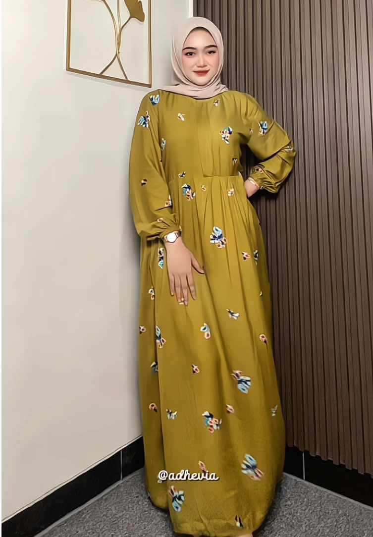 cakep bgt warna ocha lemon dress rayon ini🥹🫶🏻 #dressrayon #dressbusui #mididress #dressflower #dressrayonbusui @MINI GARMENT UGE 
