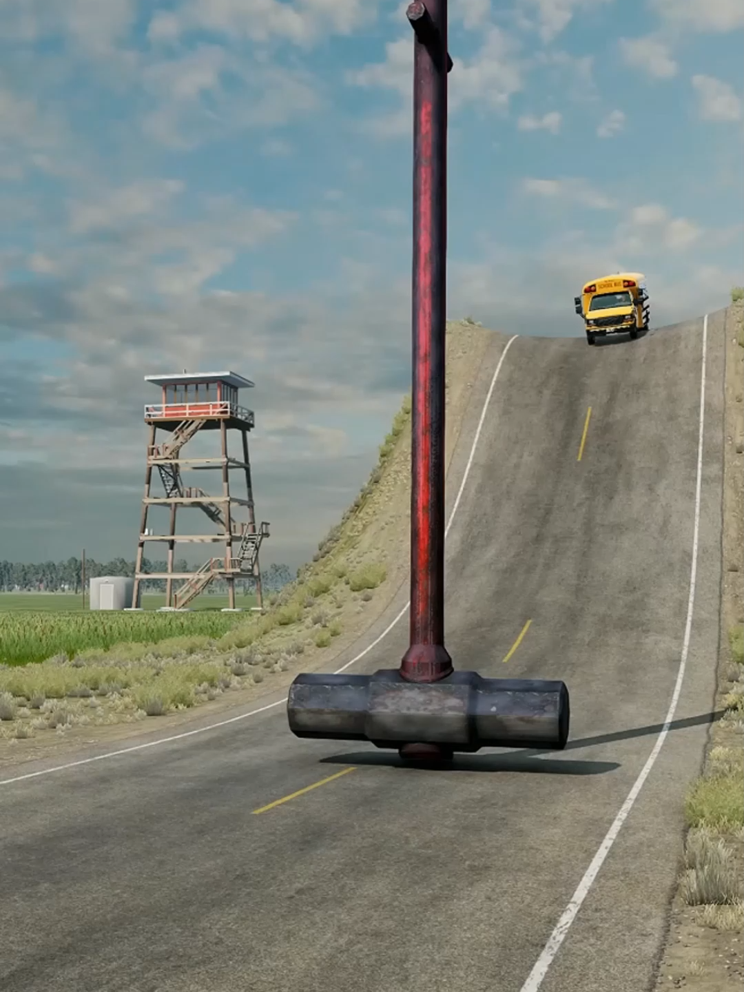 Cars vs Giant Hammers #beamng #beamngdrive