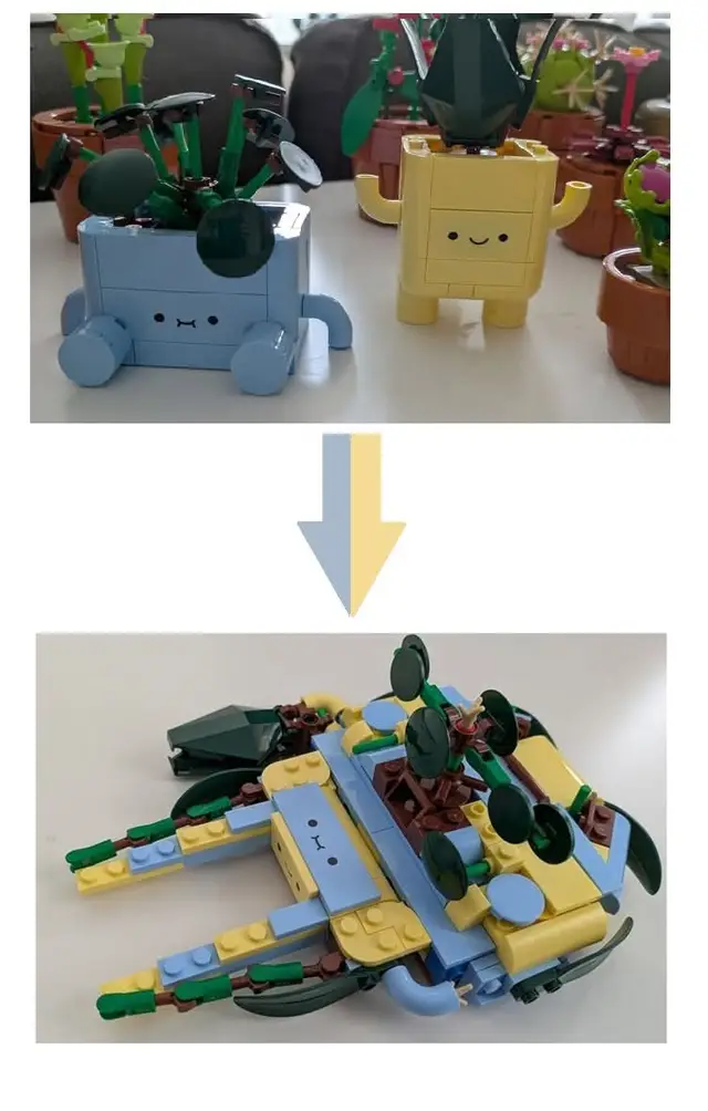 #fyp #happy todays #build  as requested #happyplants #legobotanical #10349  into the #happyfalcon  with a thank you to #BambiOmega on #rebrickable  for this cute build. I would have personally chosen a different order while buiding it, but still a great #moc  #starwarslego #millenniumfalcon #starwars @LEGO @Star Wars 