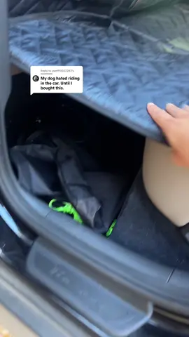 Replying to @user910032283 they are def more comfortable with the extra room and not sinking down into the seat cover! #dogseatcover #seatcover #backseatextenderfordogs #dogsafety #autoaccessories #yitahome 