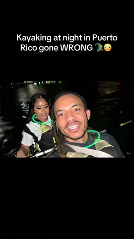 A perfect date night… until nature had other plans 😩🐊 One second we’re in love, the next we’re rowing for our lives 💀 Y’all think this was AI or real? Drop your guess 👇 then hit follow for the answer #F#FYP2025F#ForYouPageT#TrendingNowP#PuertoRicoC#CloseCallK#KayakAdventureW#WildlifeEncounterN#NightVibesM#MustWatchViralNow #fyp 
