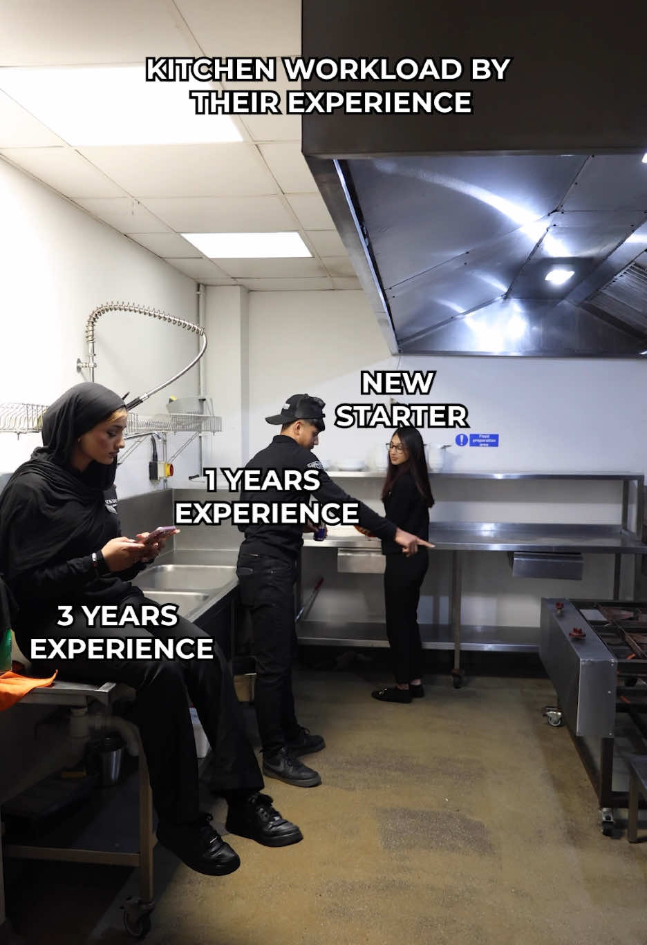 With more experience comes more responsibility 👀🤣😅   #WorkLife #KitchenDrama #relatable #hospitality #Work #fyp #viral #TheFlowerWallShop #TheCountyHotelVenue 
