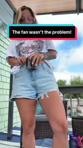 I was getting really frustrated with this belt fan… Turns out I was the problem, not the fan! ##fan##beltfan##summervibes##cooling##coolingfan##portablefan