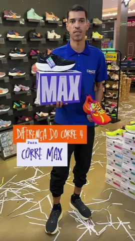 #CapCut Diferença do Corre 4 para o Corre Max #loja #roupas #calcados 