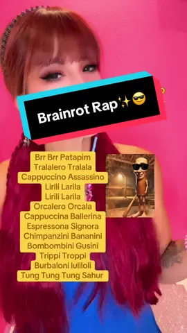 Cantiamo insieme ✨✨ brainrot Rap 😎 #brainrotrap #bombombinigusini #espressonasignora #ballerinacappuccina 