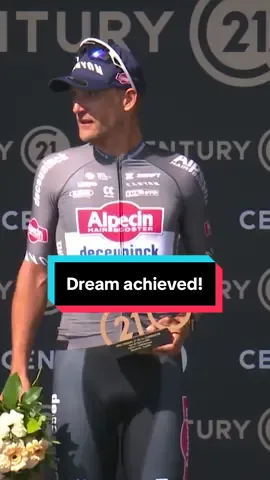 Mission accomplished ✅☺️ Jonas Rickaert achieves his dream of standing on the Tour de France podium 🙌 #cycling #TourDeFrance #roadcycling 