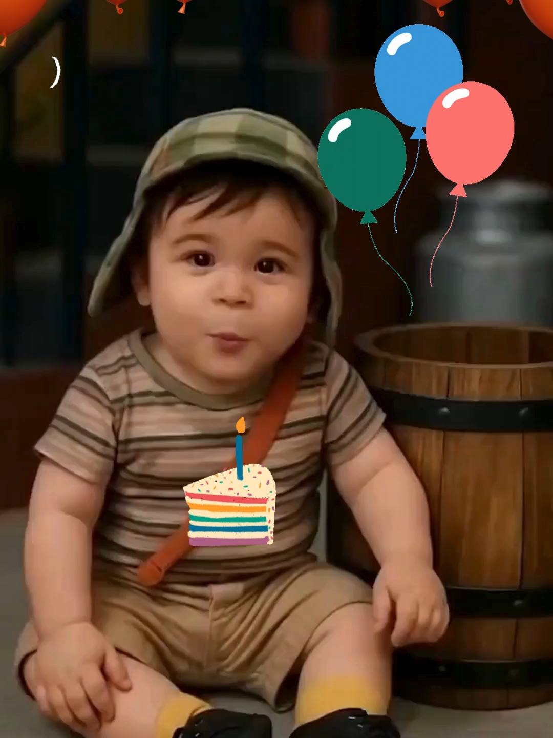 🎂 Feliz cumpleaños de parte de El Chavo!!! 😍 #felizcumpleaños #cumpleaños #birthday #elchavodel8