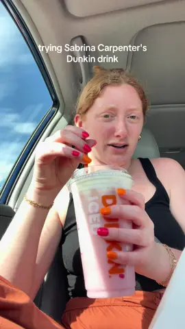 trying sabrina's drink at @Dunkin' honestly decided i don't rlly like sorry  - too much dairy taste for me  #dunkindonuts #sabrinacarpenter #sabrinacarpenterdrink #redheadthriving #tastetest #connecticut 