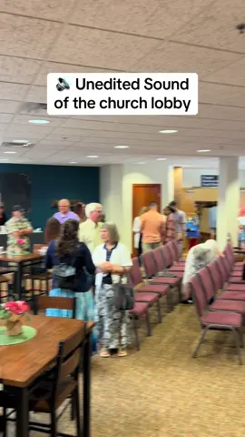 Nothing sounds better than the church connecting after the service!
