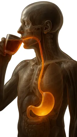 Science in action. What happens while drinking tea inside of the human body?  #humanbody #anatomy #3danimation #sciencetok #aiart #digestivesystem #medicalanimation #healthfacts #foryou #fyp #healthawareness #medical 
