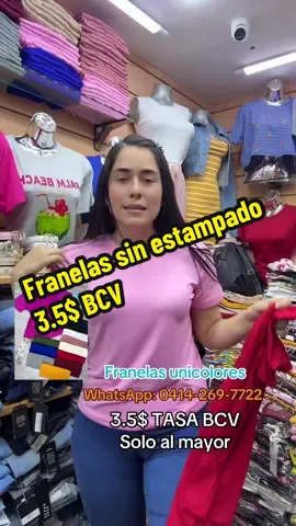 Franelas unicolores sin estampado 3.5$ BCV Solo al mayor  WhatsApp: 0414-269-7722 #emprendimiento #caracas #venezuela #fabricantes #fyppppppppppppppppppppppp #mayoristas 