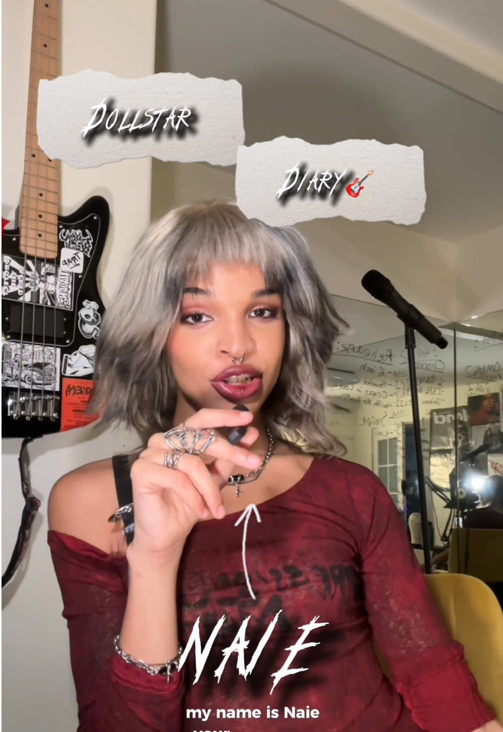 Welcome to the Dollstar Diary🎸 Let’s train for my biggest performance  . .  . . . .  #altpop #altpoc #altmusic #singersongwriter #altrock #realitytv #dancechallenge #dollstardiary #ladygaga #pvris #billieeilish #oliviarodrigo #artemas #mileycyrus 
