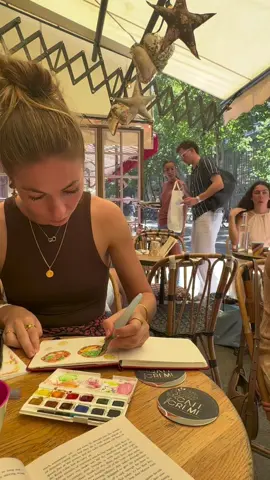 Aquarelle & Brunch 🧇🥑🍳 #aquarellepainting #aquarellefrance #aquarelleart #watercolorpainting #fypartist #aquarelle